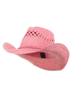 MG Womens Straw Outback Toyo Cowboy Hat