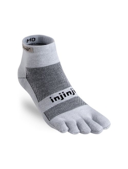 Injinji Men's Run Lightweight Mini Crew Toesocks