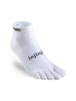 Injinji Men's Run Lightweight Mini Crew Toesocks