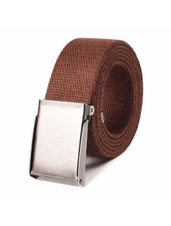 Canvas Adjustable Buckle Web Belt | Cut to Fit Up to 52