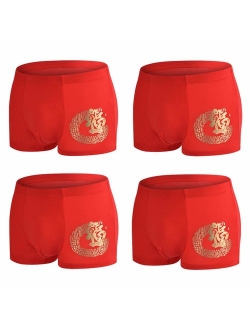 YOULEHE Men's Underwear Soft Bamboo Boxer Briefs Stretch Trunks Pack