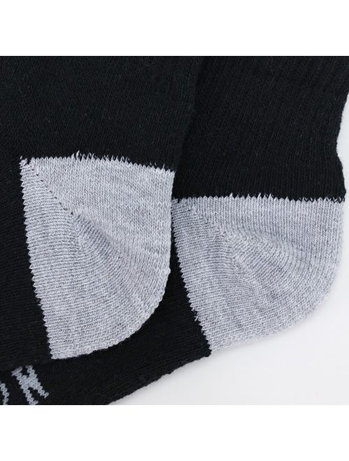 Enerwear 10P Pack Men's Cotton Moisture Extra Heavy Cushion Crew Socks