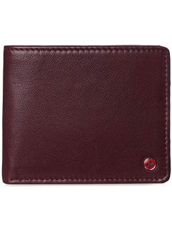 RFID Luka Men's Flip ID Wallet Deluxe Capacity Bifold With Divided Bill Section Comes in a Gift Box