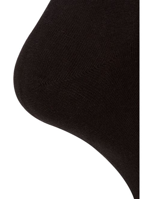 Black Dress Socks Men, 3 packs Rich European Organic Cotton Crew Sized AIR SOCKS