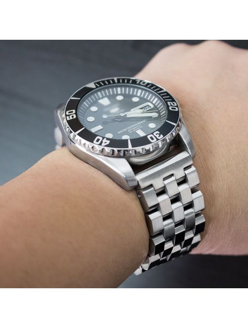 22mm Super Engineer II Watch Bracelet, 316L Stainless Steel Straight End