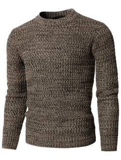 H2H Mens Casual Slim Fit Pullover Sweaters Knitted Long Sleeve Basic Designed