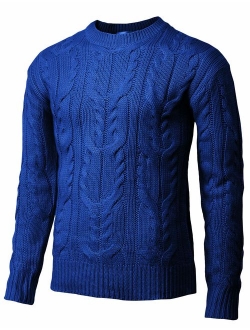 H2H Mens Casual Slim Fit Pullover Sweaters Knitted Long Sleeve Basic Designed