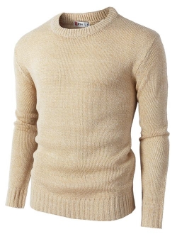 H2H Mens Casual Slim Fit Pullover Sweaters Knitted Long Sleeve Basic Designed