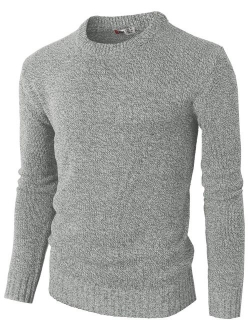 H2H Mens Casual Slim Fit Pullover Sweaters Knitted Long Sleeve Basic Designed