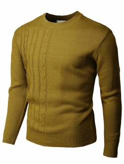 H2H Mens Casual Slim Fit Pullover Sweaters Knitted Long Sleeve Basic Designed