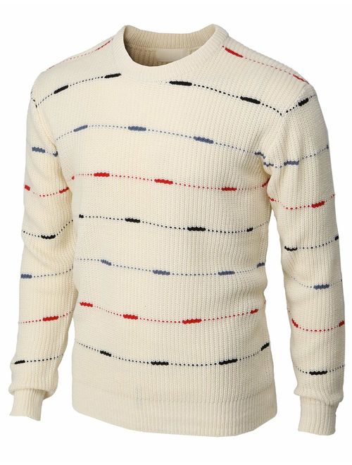 H2H Mens Casual Slim Fit Pullover Sweaters Knitted Long Sleeve Basic Designed