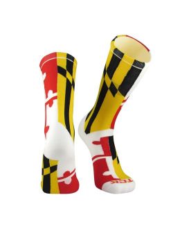 TCK Maryland Flag Crew Socks