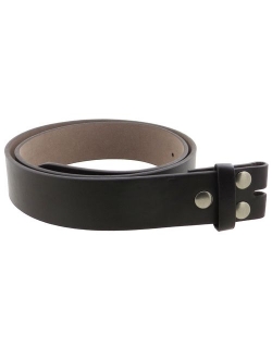 Leather Genuine Leather Belt Strap with Smooth Grain Finish 1.5