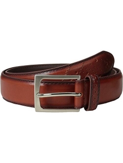 Men's 32 mm Full Grain Leather Wingtip Belt