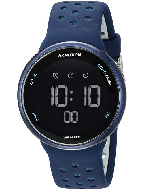 Armitron Sport Unisex 40/8423 Digital Chronograph Silicone Strap Watch