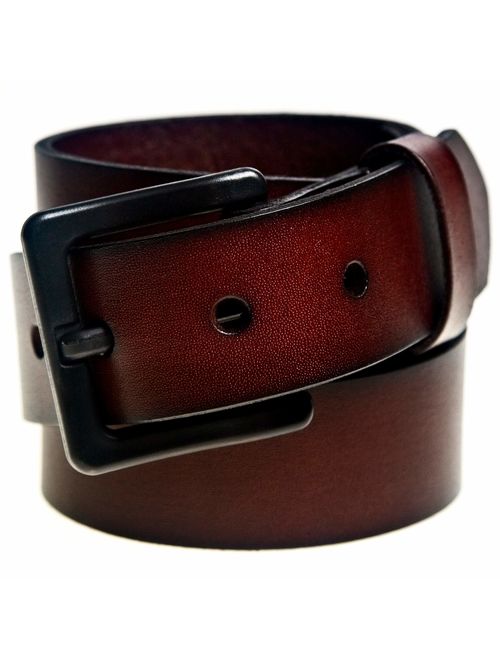 Beep Free 1 3/8" Italian Leather Belt | Airport Friendly | Metal Free