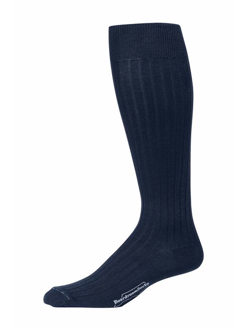 Boardroom Socks Men's Over the Calf Pima Cotton Dress Socks