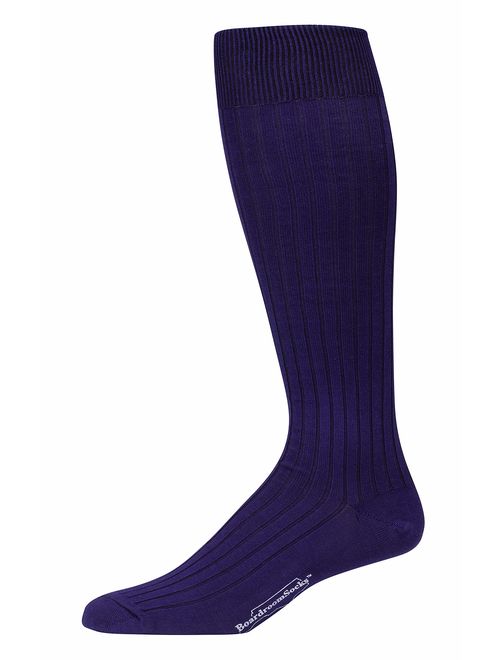 Boardroom Socks Men's Over the Calf Pima Cotton Dress Socks