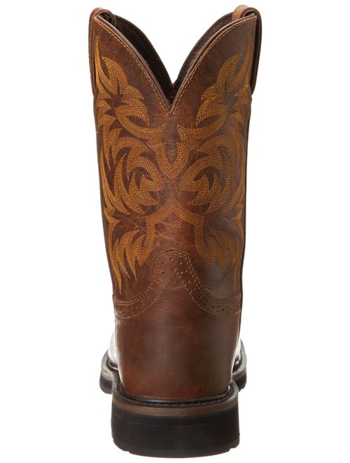 Justin Original Work Boots Men's Stampede Pull-On Square Toe Work Boot