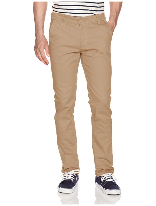 WT02 Men's Long Basic Stretch Skinny Chino Pant