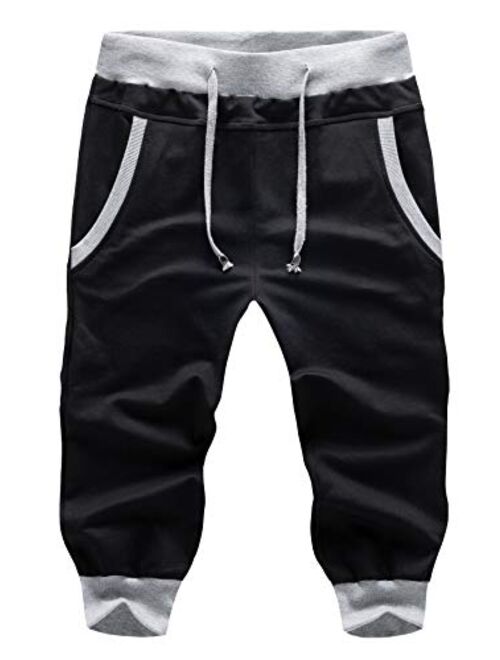 Buy SoEnvy Men's Casual Harem Training Jogger Sport Short Baggy Pants ...