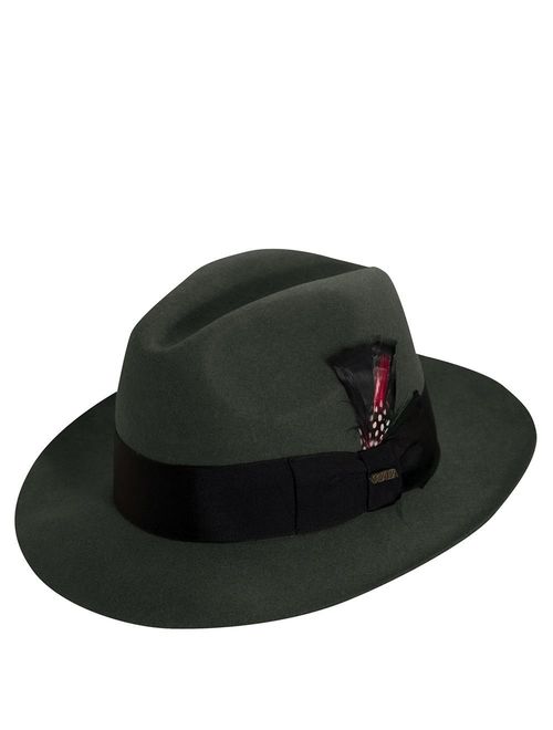 Scala Men's Wool Felt Fedora Hat