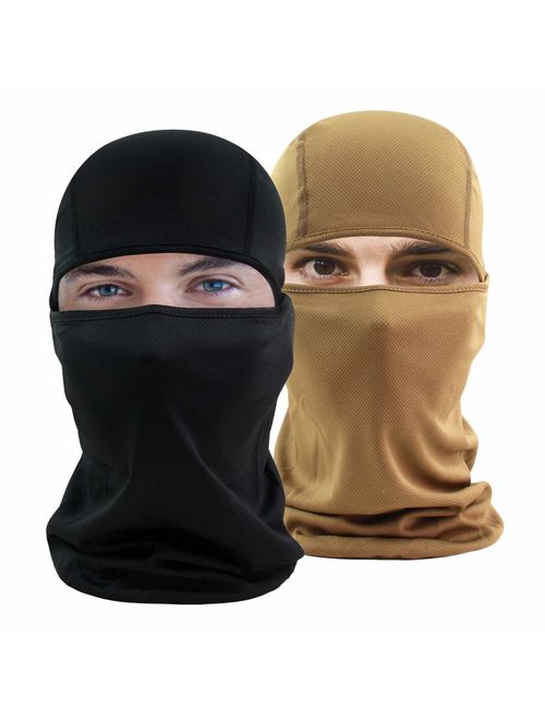 hikevalley Balaclava Face Mask Adjustable Windproof UV Protection Hood