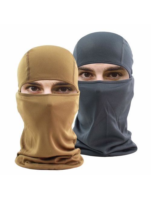 hikevalley Balaclava Face Mask Adjustable Windproof UV Protection Hood