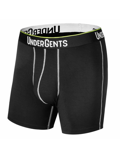 UnderGents Men's Boxer Brief Underwear. 4.5" Leg & Flyless Pouch for CloudSoft Cooling Comfort Not Compression