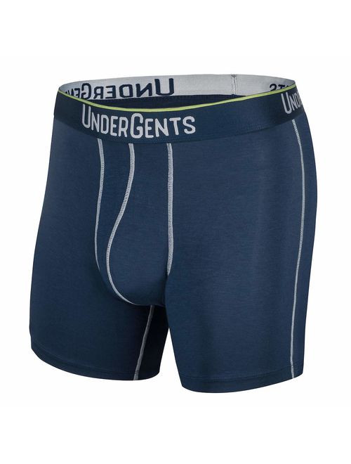 UnderGents Men's Boxer Brief Underwear. 4.5" Leg & Flyless Pouch for CloudSoft Cooling Comfort Not Compression