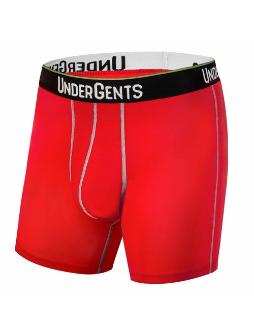 UnderGents Men's Boxer Brief Underwear. 4.5" Leg & Flyless Pouch for CloudSoft Cooling Comfort Not Compression