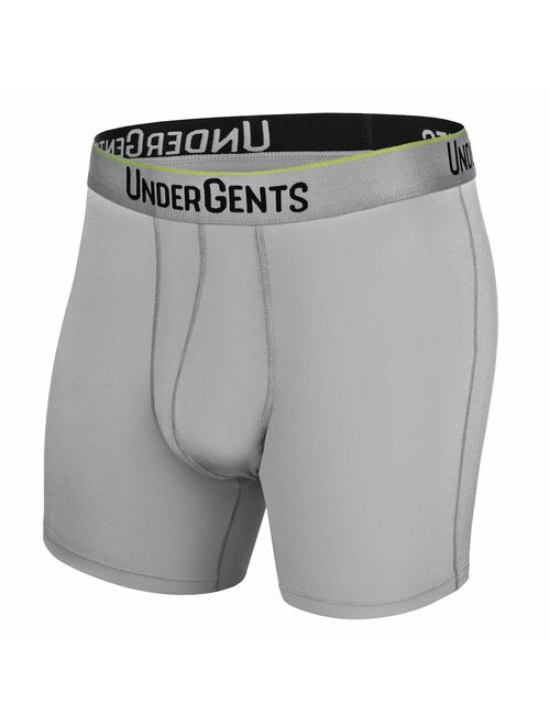 UnderGents Men's Boxer Brief Underwear. 4.5" Leg & Flyless Pouch for CloudSoft Cooling Comfort Not Compression