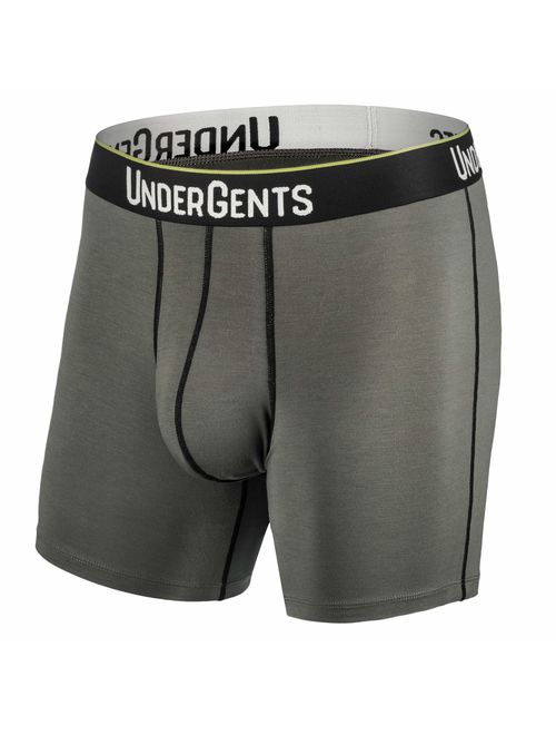 UnderGents Men's Boxer Brief Underwear. 4.5" Leg & Flyless Pouch for CloudSoft Cooling Comfort Not Compression