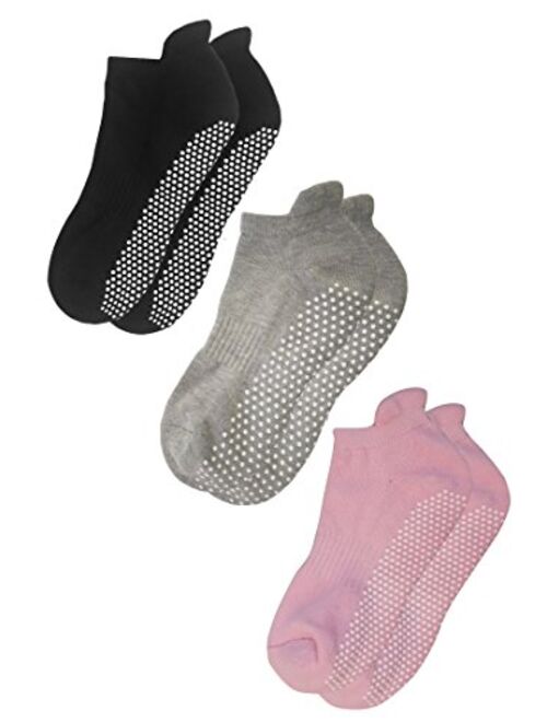 RATIVE Anti Slip Non Skid Barre Yoga Pilates Hospital Socks with grips for Adults Men Women