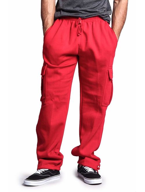 G-Style USA Men's Heavyweight Fleece Cargo Sweatpants