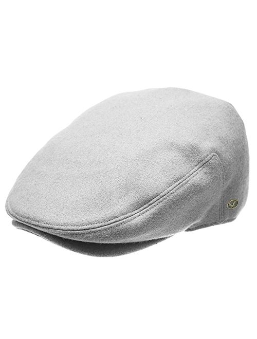 Classic Men's Flat Hat Wool Newsboy Herringbone Tweed Driving Cap