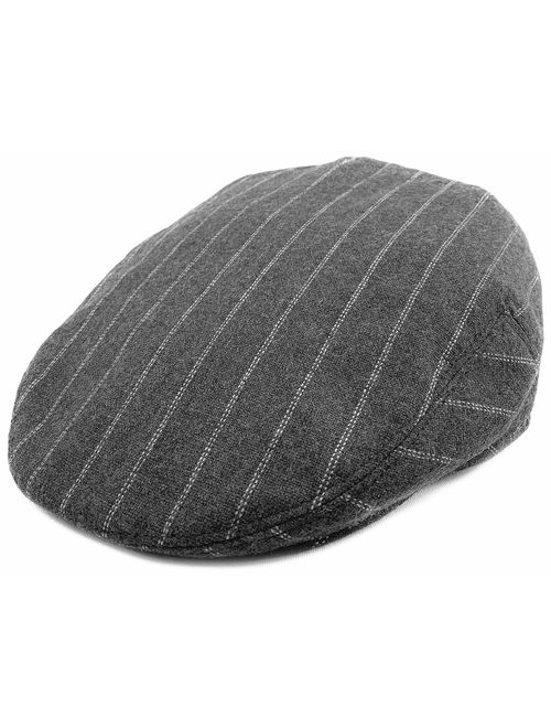 Classic Men's Flat Hat Wool Newsboy Herringbone Tweed Driving Cap