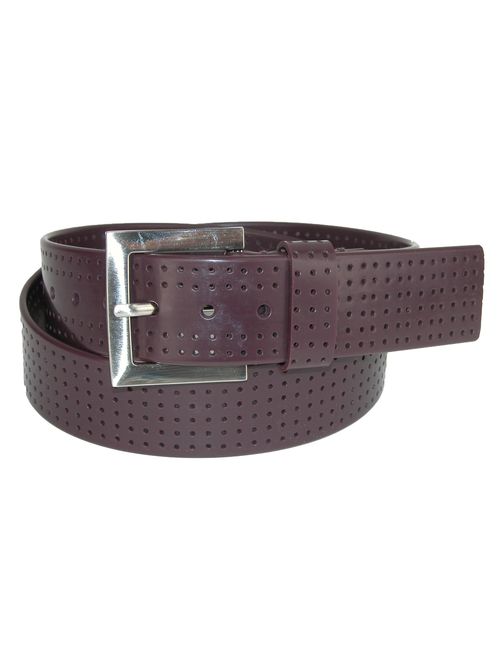 PGA TOUR Men's Perforated Fashion Color Silicone Belt