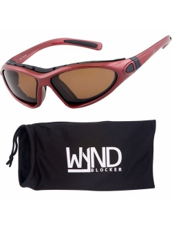 WYND Blocker Vert Motorcycle & Boating Sports Wrap Around Polarized Sunglasses