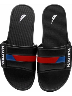 Men's Athletic Slide, Adjustable Straps Comfort Sandal Bower