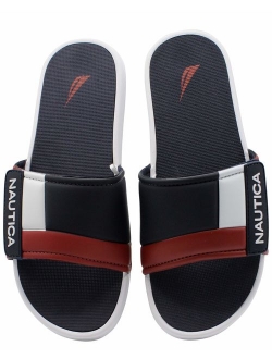 Men's Athletic Slide, Adjustable Straps Comfort Sandal Bower