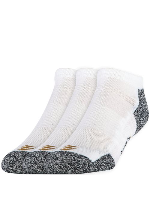 PowerSox Men's 3-Pack Powerlites No Show Socks With Moisture Control