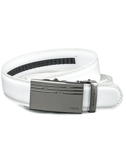 Ratchet Click Belts for Men | Mens Comfort Genuine Leather Belt with Automatic Buckle & Gift Box