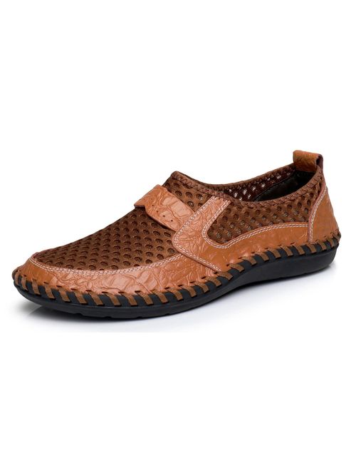 Buy TASOGEN Men's Mesh Breathable Walking Loafers Outdoor Lightweight ...