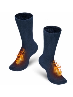 Bymore Heated Socks for Women, Thermal Socks for Men, Warm Thick Winter Socks Insulated Cold Weather-2Pack