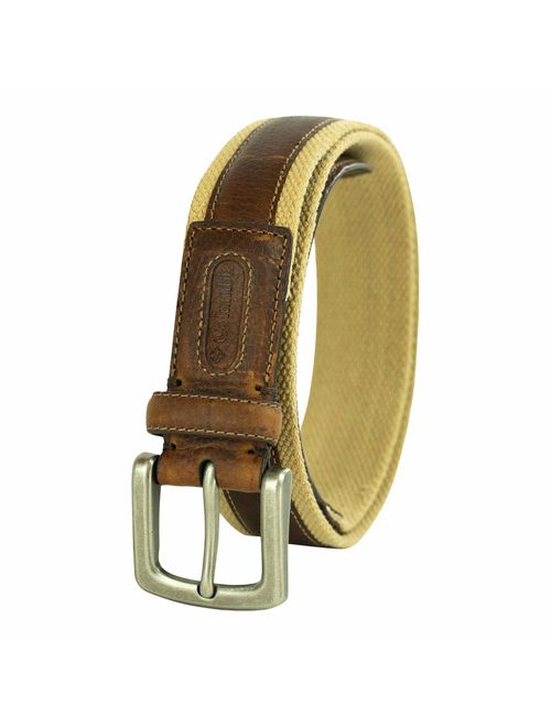 Columbia Men's Classic Belt-Work Business Casual with Stitch Design