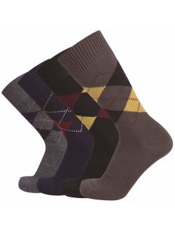 Enerwear 6P Pack Men's Outlast Hand Linking Cotton Dress Socks