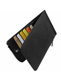 Huztencor Womens Leather Credit Card Holder Wallet RFID Blocking Wallet Women Card Case Purse