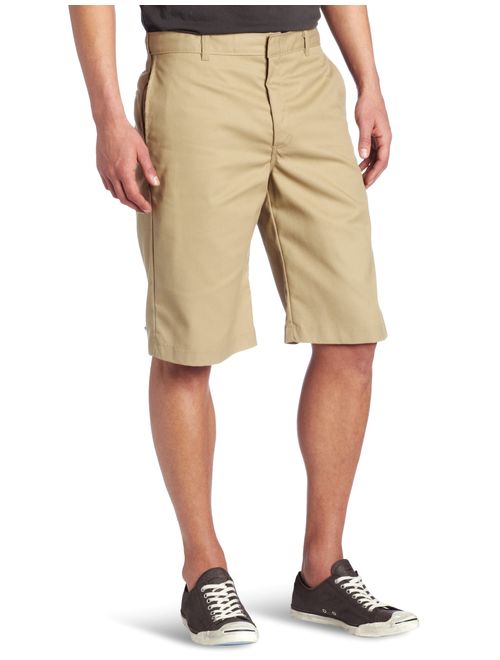 Dickies Young Men's Solid Relaxed Fit Flat-Front Short