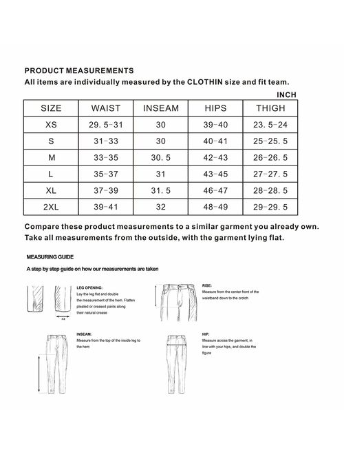 Clothin Men's Softshell Fleece-Lined Cargo Pants - Warm, Breathable, Water-Repellent, Wind-Resistant-Insulated